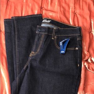 Dark wash sweetheart jeans